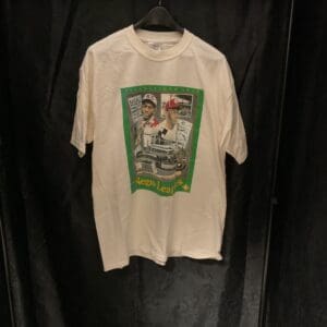 A t-shirt hanging on the wall