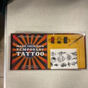 A book with some tattoos on it